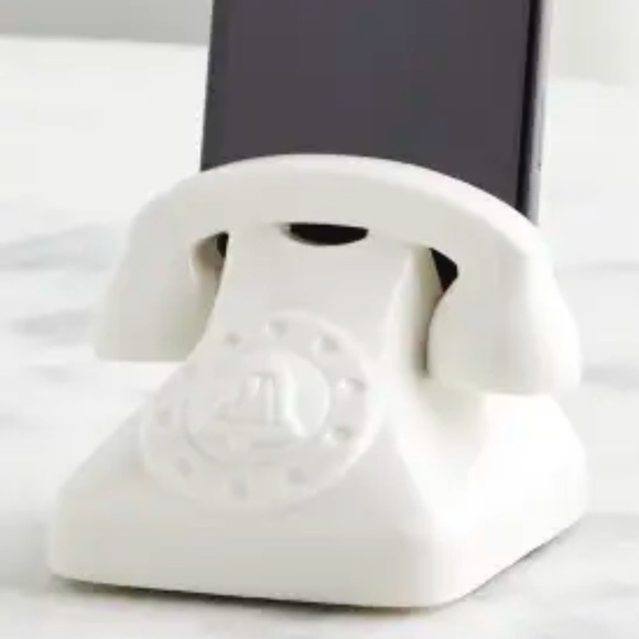 Jonathan Adler Smartphone Docking Station Porcelain High-Gloss White Finish - Picture 3 of 9